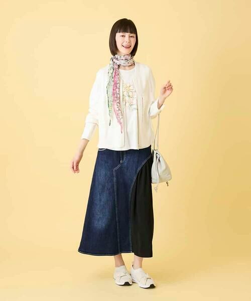 Maison de CINQ / メゾン ドゥ サンク カットソー | 【小さいサイズ】フローラルタイポTシャツ | 詳細18