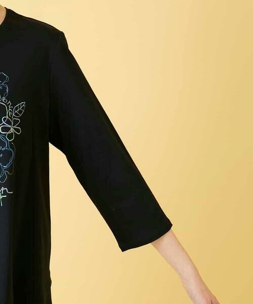 Maison de CINQ / メゾン ドゥ サンク カットソー | 【小さいサイズ】フローラルタイポTシャツ | 詳細7