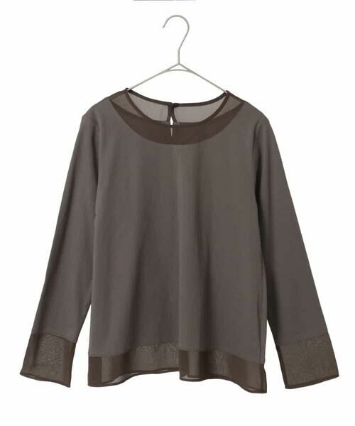 Maison de CINQ / メゾン ドゥ サンク カットソー | 【小さいサイズ】異素材ドッキングフレアカットソー | 詳細19