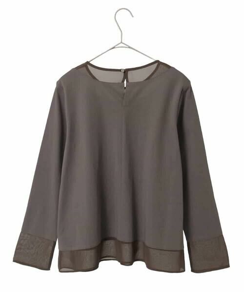 Maison de CINQ / メゾン ドゥ サンク カットソー | 【小さいサイズ】異素材ドッキングフレアカットソー | 詳細20