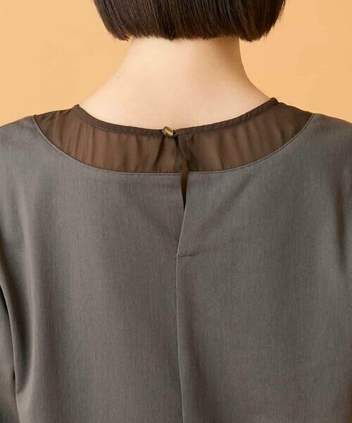 Maison de CINQ / メゾン ドゥ サンク カットソー | 【小さいサイズ】異素材ドッキングフレアカットソー | 詳細6