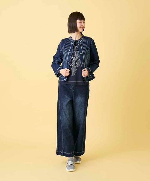 Maison de CINQ / メゾン ドゥ サンク その他パンツ | 【小さいサイズ】ステッチポイントストレッチデニムパンツ | 詳細25