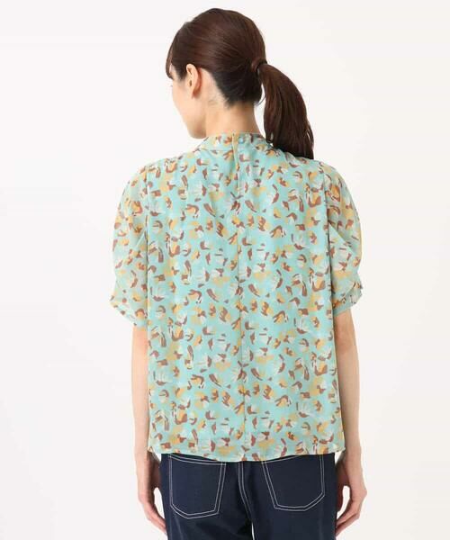 Maison de CINQ / メゾン ドゥ サンク シャツ・ブラウス | 【小さいサイズ】タックスリーブ花柄シフォンブラウス/洗濯機で洗える | 詳細15