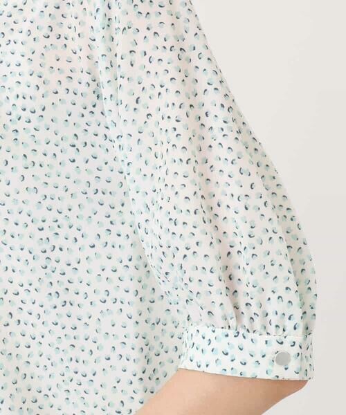 Maison de CINQ / メゾン ドゥ サンク シャツ・ブラウス | 【小さいサイズ】フラワーモチーフプリントブラウス/接触冷感/UVカット/洗濯機で洗える | 詳細12