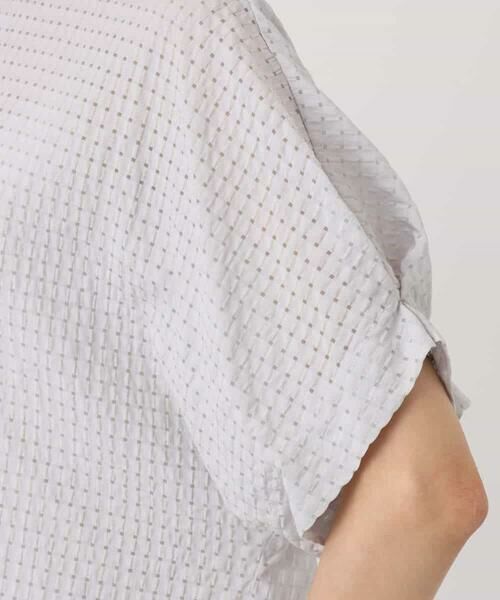 Maison de CINQ / メゾン ドゥ サンク シャツ・ブラウス | 【小さいサイズ】[洗える]シアーチェック柄タックスリーブブラウス | 詳細18