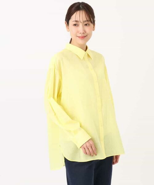 Maison de CINQ / メゾン ドゥ サンク シャツ・ブラウス | 【小さいサイズ】リネン混カラーシャツブラウス/接触冷感/洗える | 詳細28