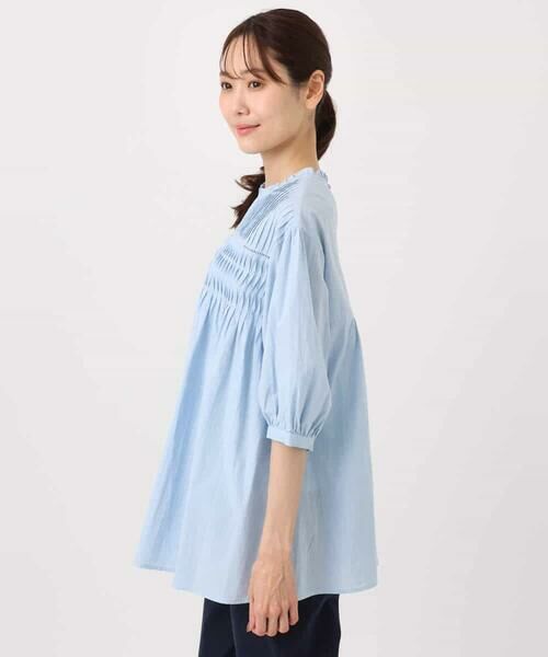 Maison de CINQ / メゾン ドゥ サンク シャツ・ブラウス | 【小さいサイズ】コットンピンタックチュニックブラウス/洗える | 詳細12