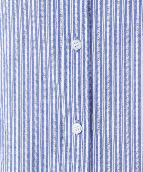 Maison de CINQ / メゾン ドゥ サンク シャツ・ブラウス | 【小さいサイズ】[洗える]ストライプレース五分袖シャツブラウス | 詳細14