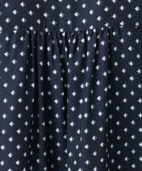 Maison de CINQ / メゾン ドゥ サンク シャツ・ブラウス | 【小さいサイズ】[UVカット/接触冷感/洗濯機で洗える]フレアスリーブ幾何柄ブラウス | 詳細11