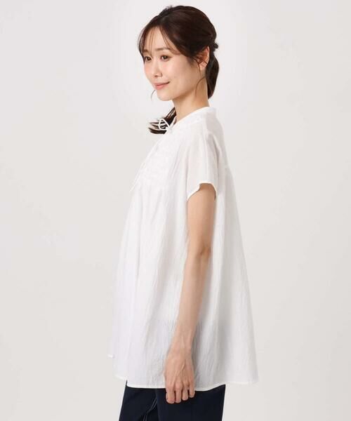 Maison de CINQ / メゾン ドゥ サンク シャツ・ブラウス | 【小さいサイズ】[洗える]ハンドスモッキングブラウス | 詳細8