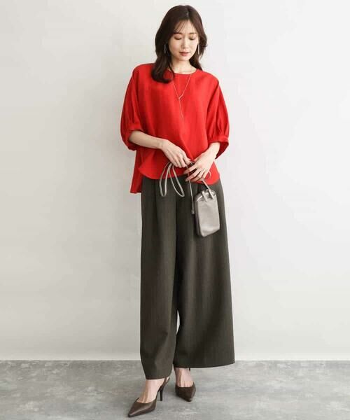 Maison de CINQ / メゾン ドゥ サンク シャツ・ブラウス | 【小さいサイズ】[UVカット/接触冷感/洗える]ボリュームスリーブブラウス | 詳細2