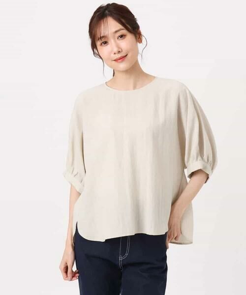 Maison de CINQ / メゾン ドゥ サンク シャツ・ブラウス | 【小さいサイズ】[UVカット/接触冷感/洗える]ボリュームスリーブブラウス | 詳細22