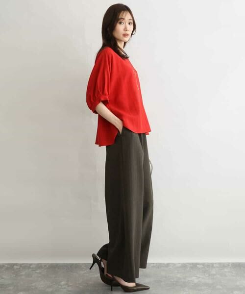 Maison de CINQ / メゾン ドゥ サンク シャツ・ブラウス | 【小さいサイズ】[UVカット/接触冷感/洗える]ボリュームスリーブブラウス | 詳細3