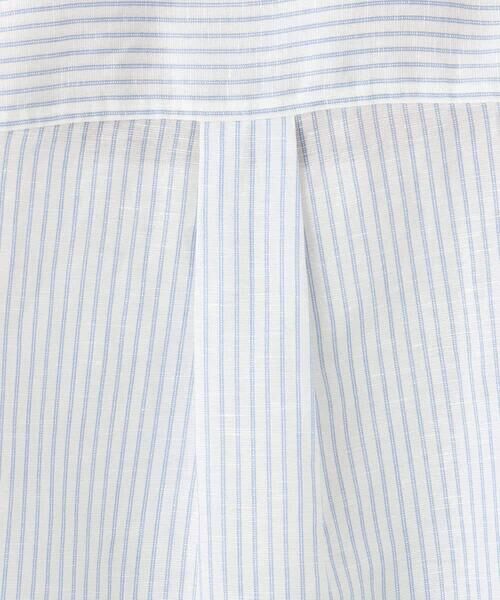 Maison de CINQ / メゾン ドゥ サンク シャツ・ブラウス | 【小さいサイズ】リネン混ストライプシャツブラウス/接触冷感/洗える | 詳細11