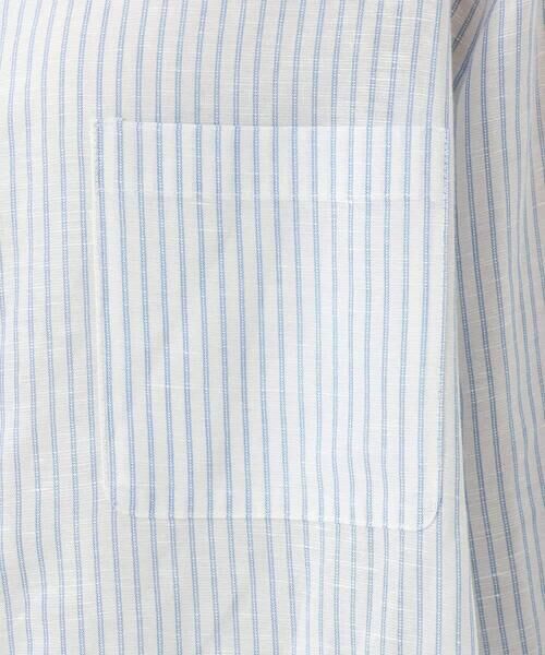 Maison de CINQ / メゾン ドゥ サンク シャツ・ブラウス | 【小さいサイズ】リネン混ストライプシャツブラウス/接触冷感/洗える | 詳細14