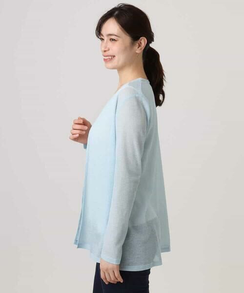 Maison de CINQ / メゾン ドゥ サンク カーディガン・ボレロ | 【小さいサイズ】コットン混シアーラメカーディガン/洗える | 詳細11
