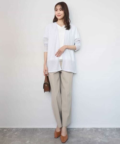 Maison de CINQ / メゾン ドゥ サンク カーディガン・ボレロ | 【小さいサイズ】コットン混シアーラメカーディガン/洗える | 詳細3