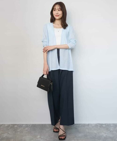 Maison de CINQ / メゾン ドゥ サンク カーディガン・ボレロ | 【小さいサイズ】コットン混シアーラメカーディガン/洗える | 詳細7