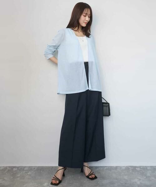 Maison de CINQ / メゾン ドゥ サンク カーディガン・ボレロ | 【小さいサイズ】コットン混シアーラメカーディガン/洗える | 詳細9