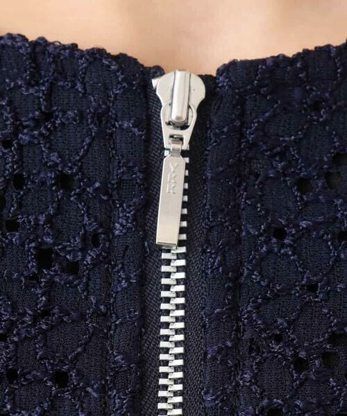 Maison de CINQ / メゾン ドゥ サンク その他アウター | 【小さいサイズ】花柄ラッセルレースジップアップブルゾン/洗える | 詳細11