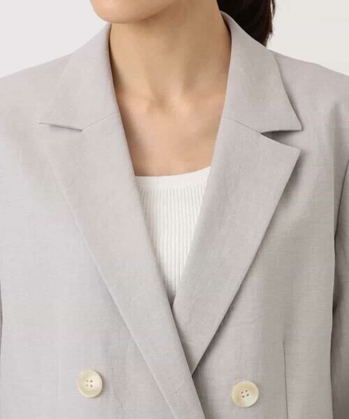 Maison de CINQ / メゾン ドゥ サンク セットアップ | 【小さいサイズ】バイオヴィンテージツイル ダブルブレストジャケット/接触冷感/UVカット/速乾/洗える | 詳細10