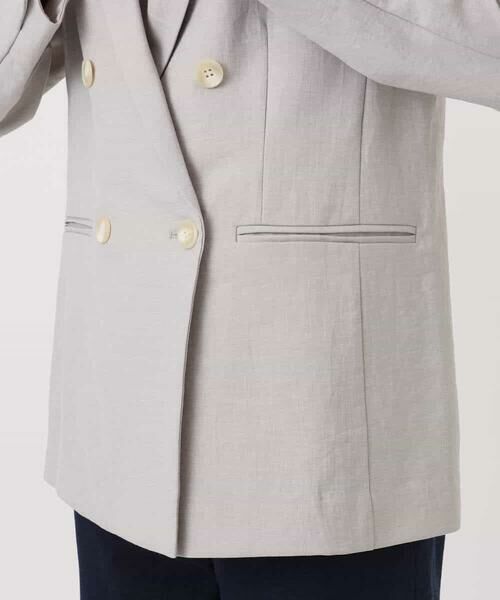 Maison de CINQ / メゾン ドゥ サンク セットアップ | 【小さいサイズ】バイオヴィンテージツイル ダブルブレストジャケット/接触冷感/UVカット/速乾/洗える | 詳細13