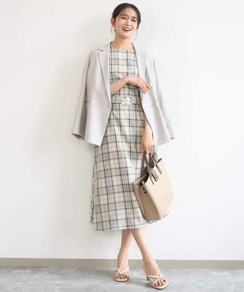 Maison de CINQ / メゾン ドゥ サンク セットアップ | 【小さいサイズ】バイオヴィンテージツイル ダブルブレストジャケット/接触冷感/UVカット/速乾/洗える | 詳細5