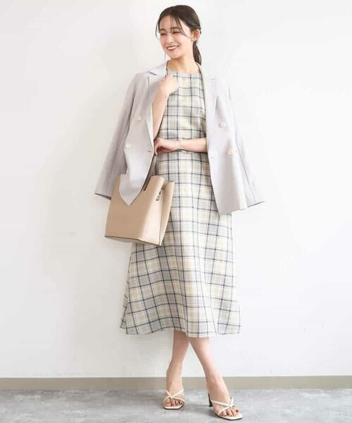 Maison de CINQ / メゾン ドゥ サンク セットアップ | 【小さいサイズ】バイオヴィンテージツイル ダブルブレストジャケット/接触冷感/UVカット/速乾/洗える | 詳細6