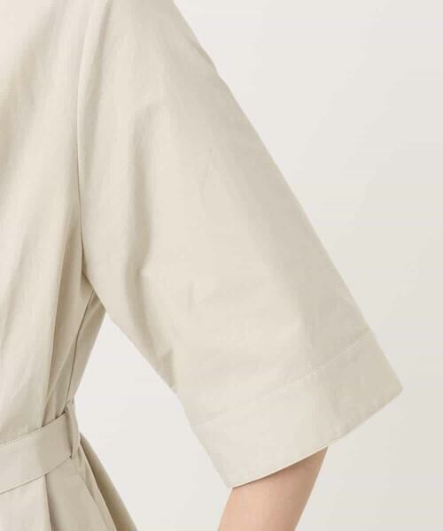 Maison de CINQ / メゾン ドゥ サンク ロング・マキシ丈ワンピース | 【小さいサイズ】ハーフスリーブ シャツワンピース/UVカット/洗える | 詳細9