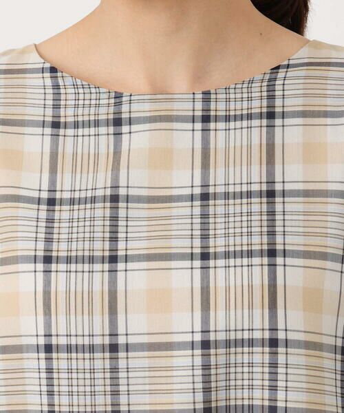 Maison de CINQ / メゾン ドゥ サンク ロング・マキシ丈ワンピース | 【小さいサイズ】オーガンジーチェック柄フレアシルエットワンピース/洗える | 詳細6