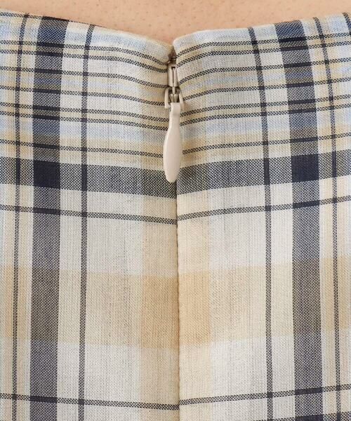 Maison de CINQ / メゾン ドゥ サンク ロング・マキシ丈ワンピース | 【小さいサイズ】オーガンジーチェック柄フレアシルエットワンピース/洗える | 詳細7