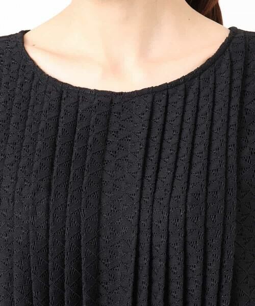 Maison de CINQ / メゾン ドゥ サンク ロング・マキシ丈ワンピース | 【小さいサイズ】[洗える]幾何柄レースAラインワンピース | 詳細15
