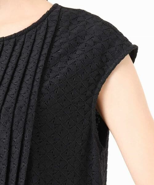 Maison de CINQ / メゾン ドゥ サンク ロング・マキシ丈ワンピース | 【小さいサイズ】[洗える]幾何柄レースAラインワンピース | 詳細17