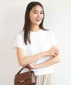 Maison de CINQ / メゾン ドゥ サンク ニット・セーター | 【小さいサイズ】フレンチスリーブニット/接触冷感/UVカット/洗える