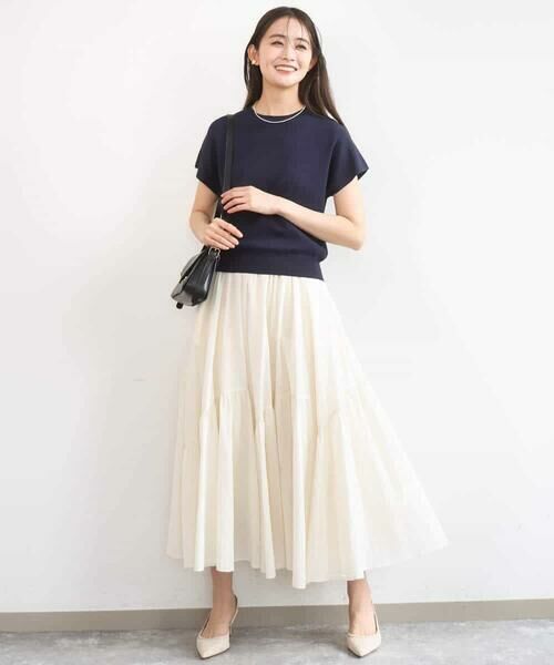 Maison de CINQ / メゾン ドゥ サンク ニット・セーター | 【小さいサイズ】フレンチスリーブニット/接触冷感/UVカット/洗える | 詳細11