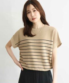 Maison de CINQ / メゾン ドゥ サンク ニット・セーター | 【小さいサイズ】[UVカット/洗える]マリンボーダーニット