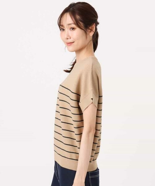 Maison de CINQ / メゾン ドゥ サンク ニット・セーター | 【小さいサイズ】[UVカット/洗える]マリンボーダーニット | 詳細14