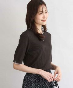 Maison de CINQ / メゾン ドゥ サンク ニット・セーター | 【小さいサイズ】[UVカット/洗える]ワイドリブ配色デザインニット