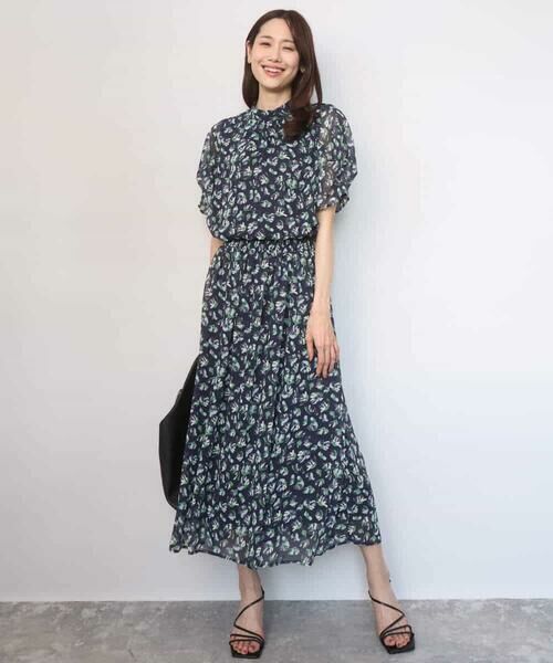 Maison de CINQ / メゾン ドゥ サンク ロング・マキシ丈スカート | 【小さいサイズ】花柄シフォンスカート/洗える/丈の長さが選べる/洗濯機で洗える/セットアップ対応 | 詳細10