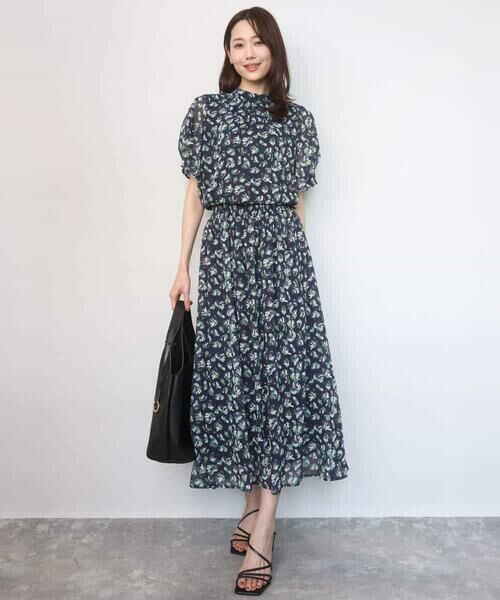 Maison de CINQ / メゾン ドゥ サンク ロング・マキシ丈スカート | 【小さいサイズ】花柄シフォンスカート/洗える/丈の長さが選べる/洗濯機で洗える/セットアップ対応 | 詳細11