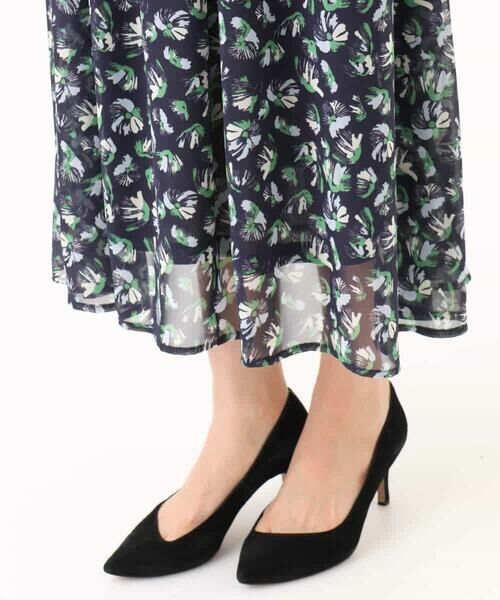 Maison de CINQ / メゾン ドゥ サンク ロング・マキシ丈スカート | 【小さいサイズ】花柄シフォンスカート/洗える/丈の長さが選べる/洗濯機で洗える/セットアップ対応 | 詳細17