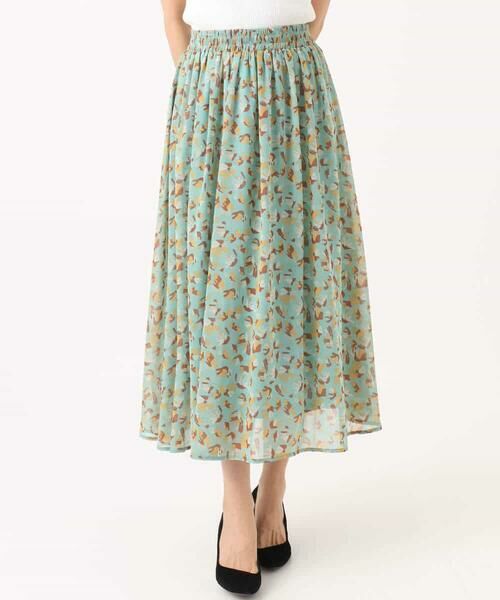 Maison de CINQ / メゾン ドゥ サンク ロング・マキシ丈スカート | 【小さいサイズ】花柄シフォンスカート/洗える/丈の長さが選べる/洗濯機で洗える/セットアップ対応 | 詳細19