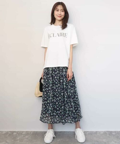 Maison de CINQ / メゾン ドゥ サンク ロング・マキシ丈スカート | 【小さいサイズ】花柄シフォンスカート/洗える/丈の長さが選べる/洗濯機で洗える/セットアップ対応 | 詳細7