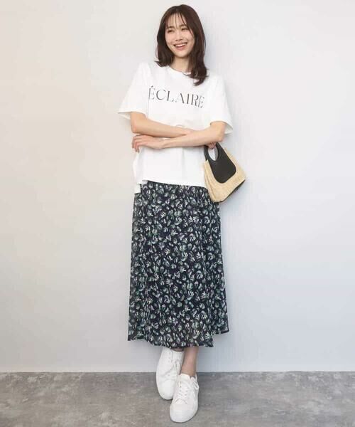 Maison de CINQ / メゾン ドゥ サンク ロング・マキシ丈スカート | 【小さいサイズ】花柄シフォンスカート/洗える/丈の長さが選べる/洗濯機で洗える/セットアップ対応 | 詳細8