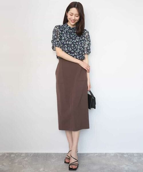 Maison de CINQ / メゾン ドゥ サンク ロング・マキシ丈スカート | 【小さいサイズ】ポケットデザインストレッチタイトスカート/洗濯機で洗える | 詳細12