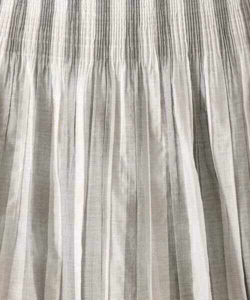 Maison de CINQ / メゾン ドゥ サンク ロング・マキシ丈スカート | 【小さいサイズ】[洗える]シアーチェックストライプ柄リバーシブルスカート | 詳細30