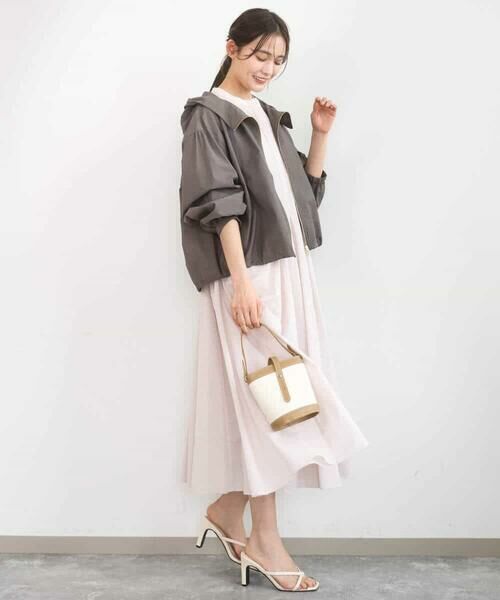 Maison de CINQ / メゾン ドゥ サンク その他アウター | 【小さいサイズ】[洗える]フーデットライトブルゾン | 詳細9