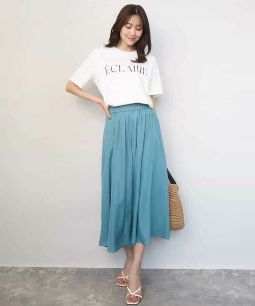 Maison de CINQ / メゾン ドゥ サンク カットソー | 【小さいサイズ】ニュアンス配色コットンロゴTシャツ/洗濯機で洗える | 詳細1