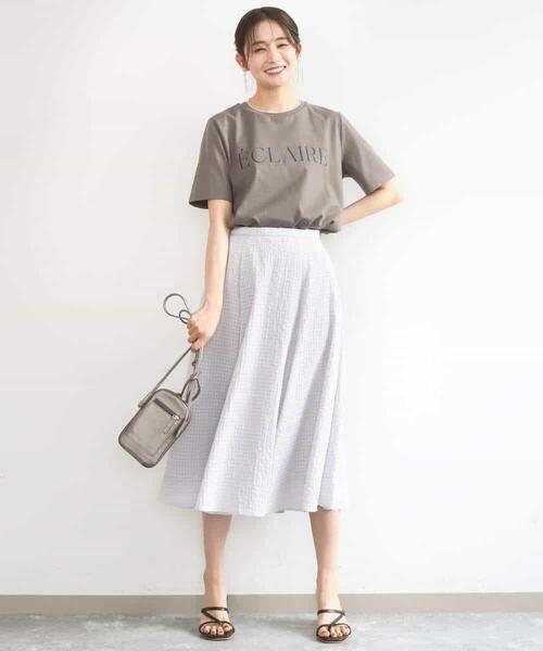 Maison de CINQ / メゾン ドゥ サンク カットソー | 【小さいサイズ】ニュアンス配色コットンロゴTシャツ/洗濯機で洗える | 詳細19