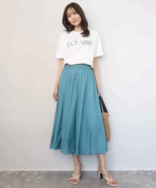 Maison de CINQ / メゾン ドゥ サンク カットソー | 【小さいサイズ】ニュアンス配色コットンロゴTシャツ/洗濯機で洗える | 詳細2